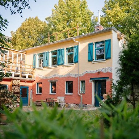 The Upholstery Tinyhouse Deluxe Eco Chalet Kreativ Citynah Chemnitz Dış mekan fotoğraf