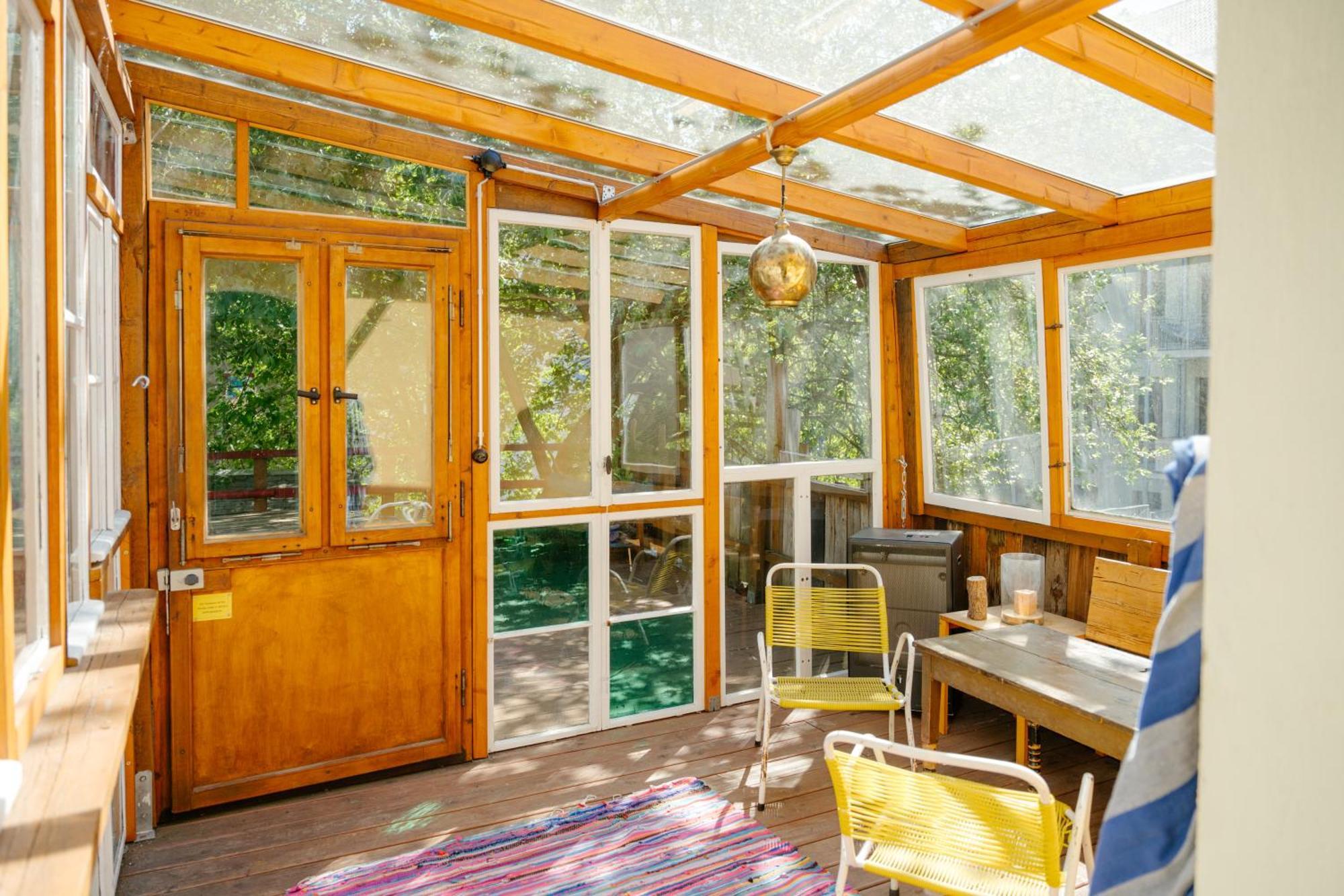 The Upholstery Tinyhouse Deluxe Eco Chalet Kreativ Citynah Chemnitz Dış mekan fotoğraf