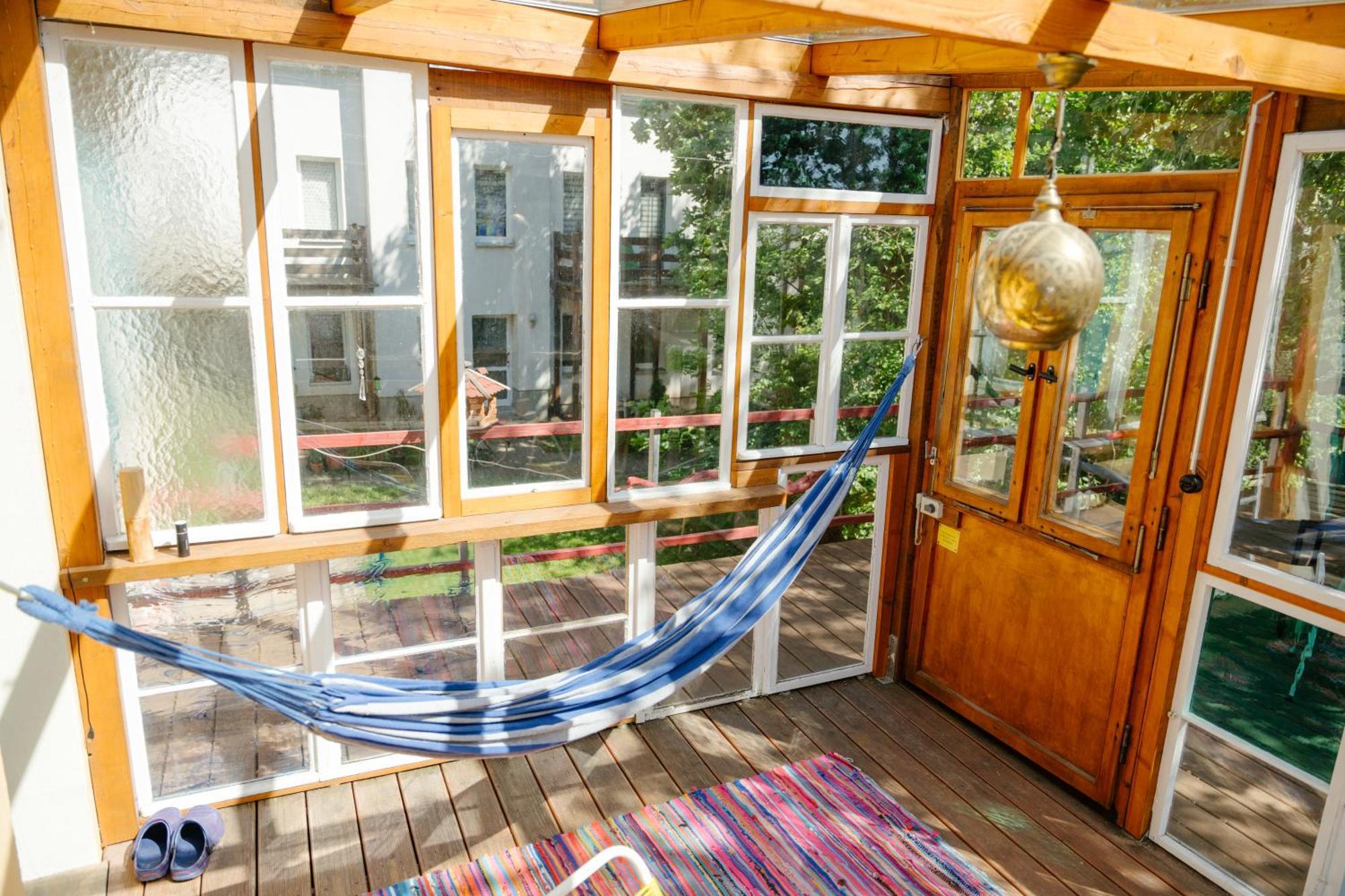The Upholstery Tinyhouse Deluxe Eco Chalet Kreativ Citynah Chemnitz Dış mekan fotoğraf