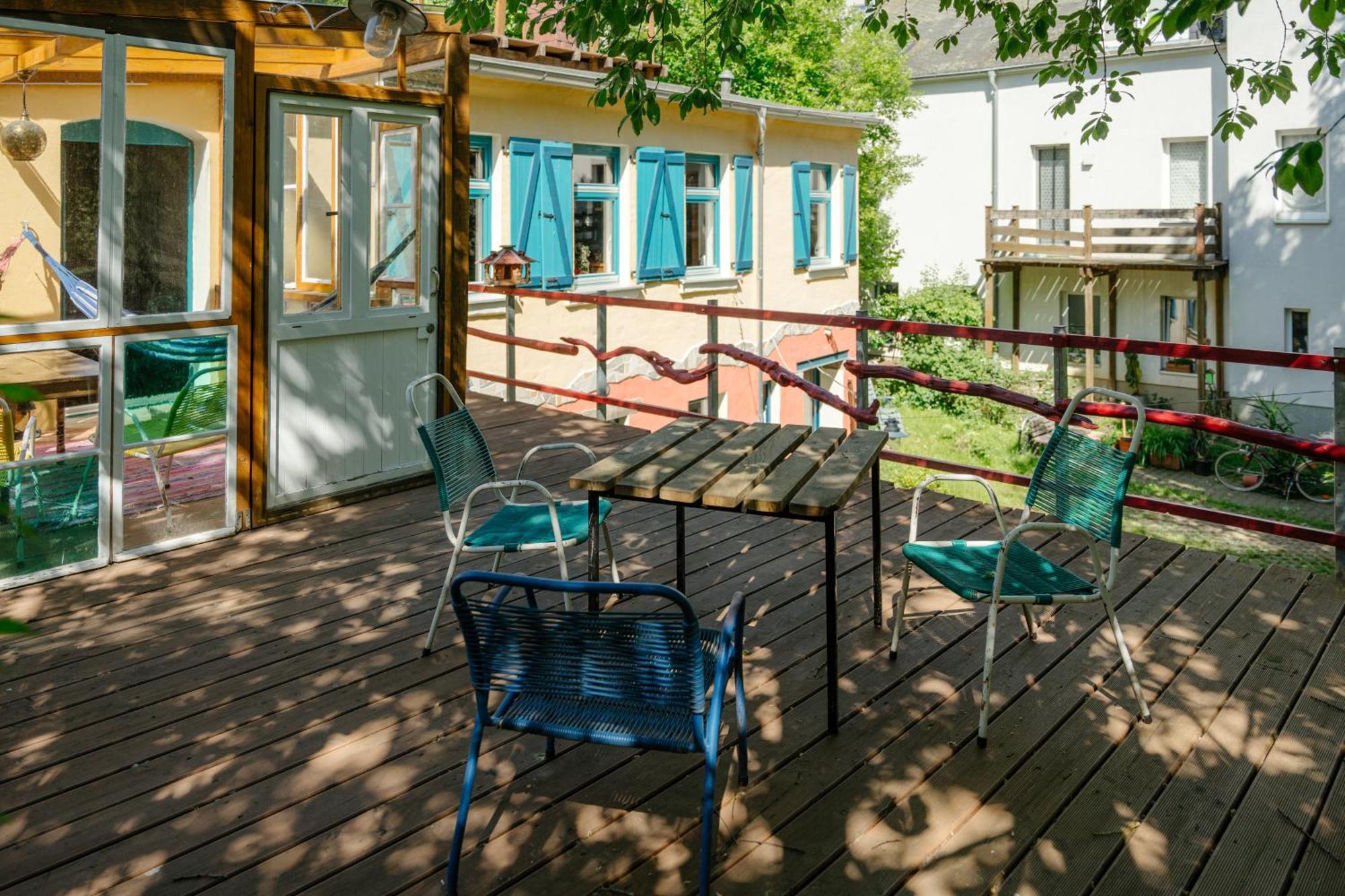 The Upholstery Tinyhouse Deluxe Eco Chalet Kreativ Citynah Chemnitz Dış mekan fotoğraf