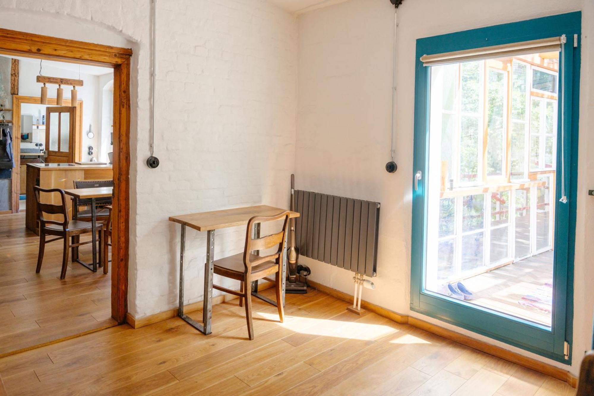 The Upholstery Tinyhouse Deluxe Eco Chalet Kreativ Citynah Chemnitz Dış mekan fotoğraf